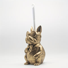 Resin Dog Sculpture Toilet Brush Holder by Snagg A Toilet Brush