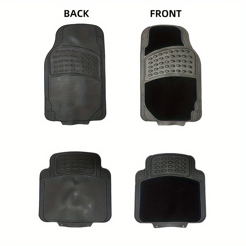 Universal PVC Car Floor Mats – 4pcs by Snagg A Floor Mat