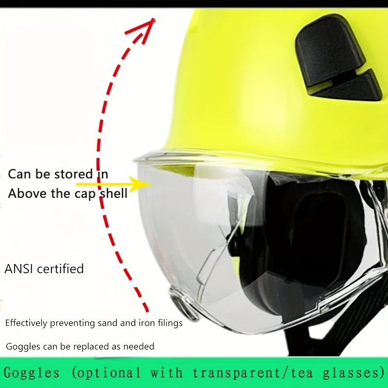 Safety Helmet with Clear Visor by Snagg A Safety Helmet