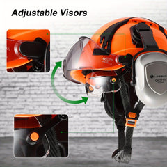 Safety Helmet with Sun Visor & Ear Protection by Snagg A Safety Helmet