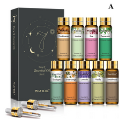 9 Pieces Essential Oil Library – 100% Pure 10ml Botanical Set for Diffusion, Artisanal Crafting & Wellness