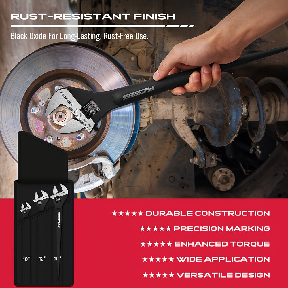 3-Piece Adjustable Spud Wrench Set