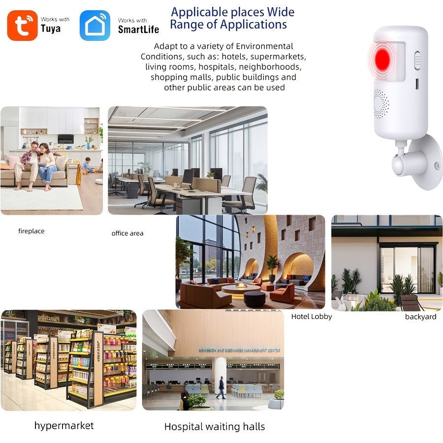 3 Pack WiFi Motion Sensor Alarms by Snagg A Sensor Alarm