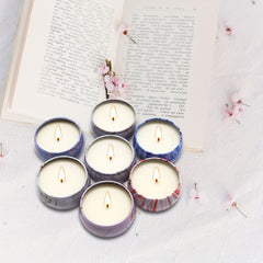 12 Piece Marble-Style Scented Candle Gift Set by Snagg A Candle