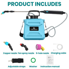5L USB Rechargeable Electric Sprayer – Portable Watering & Pest Control