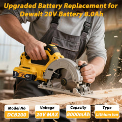 8.0Ah Dewalt 20V MAX Replacement Battery