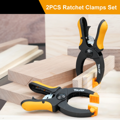 5 Inch Ratcheting Hand Clamp Set (2 or 4 Pieces)