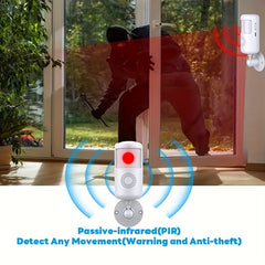 4 Pack Smart WiFi PIR Motion Sensors – Human Body Infrared Detectors with App Alerts by Snagg A Sensor Alarm