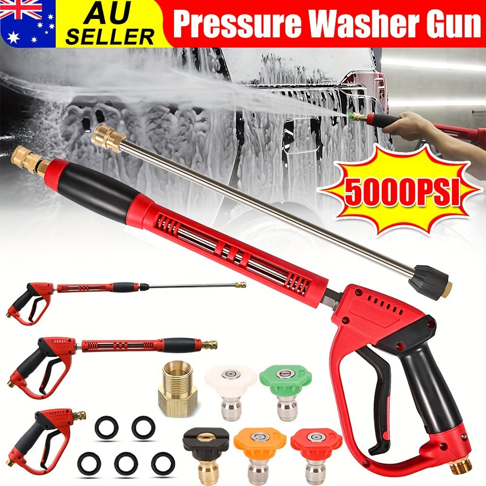 5000PSI 3IN1 High Pressure Washer Gun Lance with Nozzle