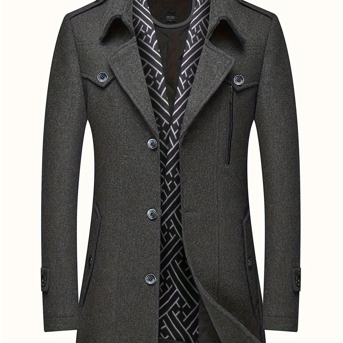 Men’s Sheep Tweed Coat with Scarf Collar by Snagg A Coat