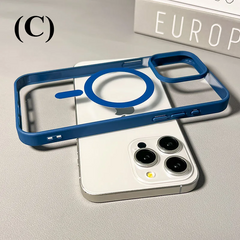 Magsafe Wireless Charging Phone Case - For iPhone 16 Series - C - Blue / Pro - Cases & Covers