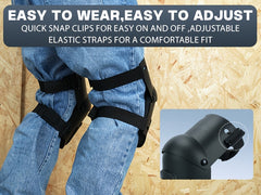 Anti slip Strong Double Strap Heavy Duty Knee Pads by Snagg A Knee Pads