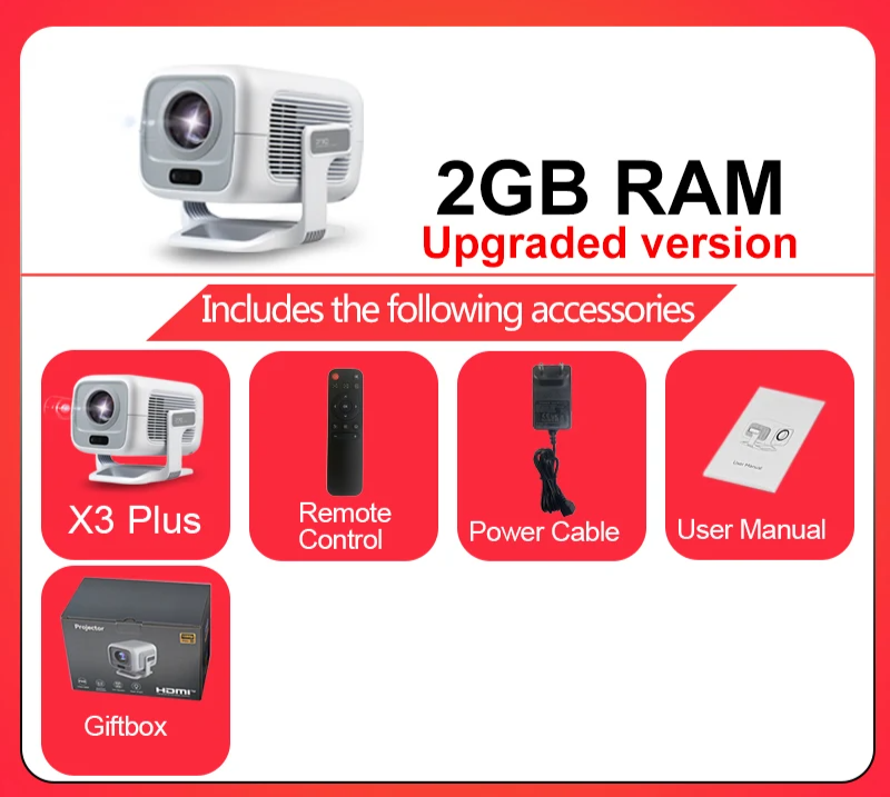 Portable 1080P HD Projector – WiFi 6 & Bluetooth 5.4 by Snagg A Projector