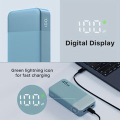 45W Fast-Charge Power Bank - 20,000mAh High Capacity