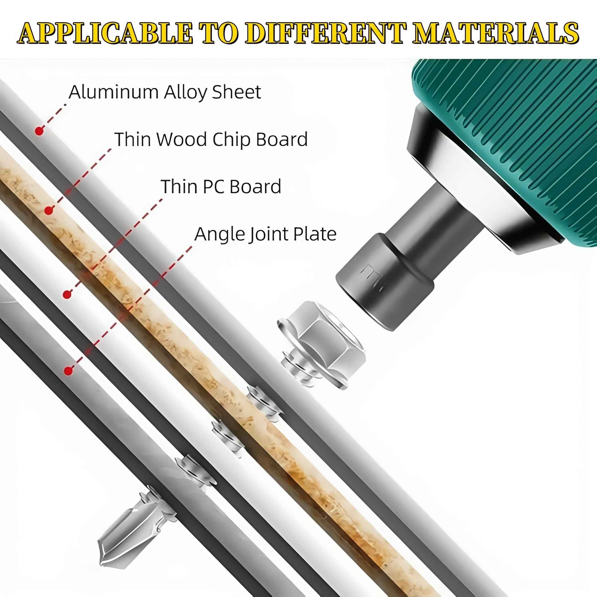 500 Pieces #8 Self Drilling TEK Screw Kit - Power Tools Gadget