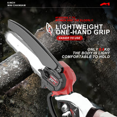6 Inch Mini Electric Chainsaw – Compact Power for Everyday Cutting