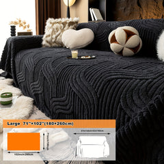Oversized, Soft & Durable Plush Sofa Cover by Snagg A Sofa Cover