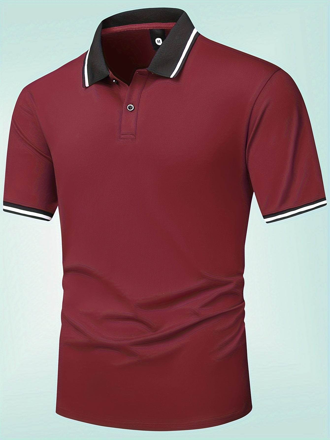 5pcs Men’s Lapel Collar T-Shirts - SnaggIt