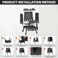Outdoor Camping Folding Portable Firewood Stove by Snagg A Stove