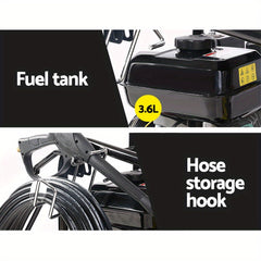 4800PSI 10HP Heavy Duty Petrol Pressure Washer – 20m Hose, Turbo Nozzle & Self-Suction System