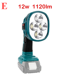 18V Cordless LED Work Light – Compatible with Makita Batteries