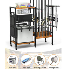 3 Tier Fishing Rod Holder Cart by Snagg A Rack