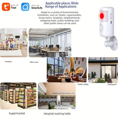 4 Pack Smart WiFi PIR Motion Sensors – Human Body Infrared Detectors with App Alerts by Snagg A Sensor Alarm