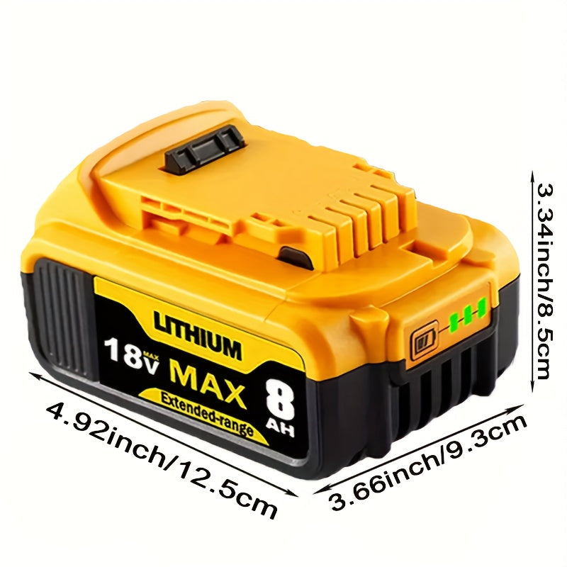 8.0Ah Dewalt 20V MAX Replacement Battery