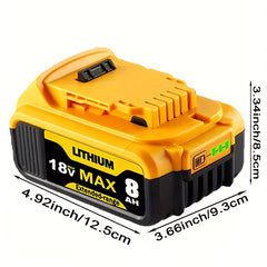 8.0Ah Dewalt 20V MAX Replacement Battery