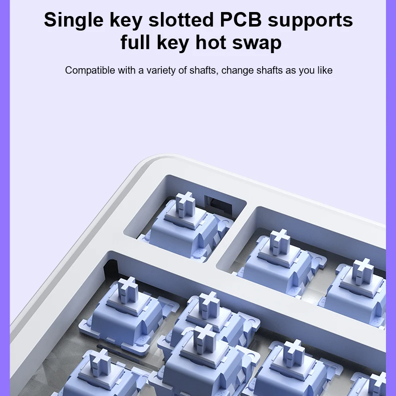 75% Mechanical Gaming Keyboard Tri-Mode Wired/Bluetooth/2.4G Connection by Snagg A Keyboard