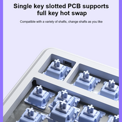 75% Mechanical Gaming Keyboard Tri-Mode Wired/Bluetooth/2.4G Connection by Snagg A Keyboard