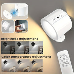 4 pcs USB Rechargeable LED Wall Sconces by Snagg A Wall Light