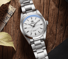 Stainless Steel Quartz Timepiece Watch, 10BAR Waterproof Design