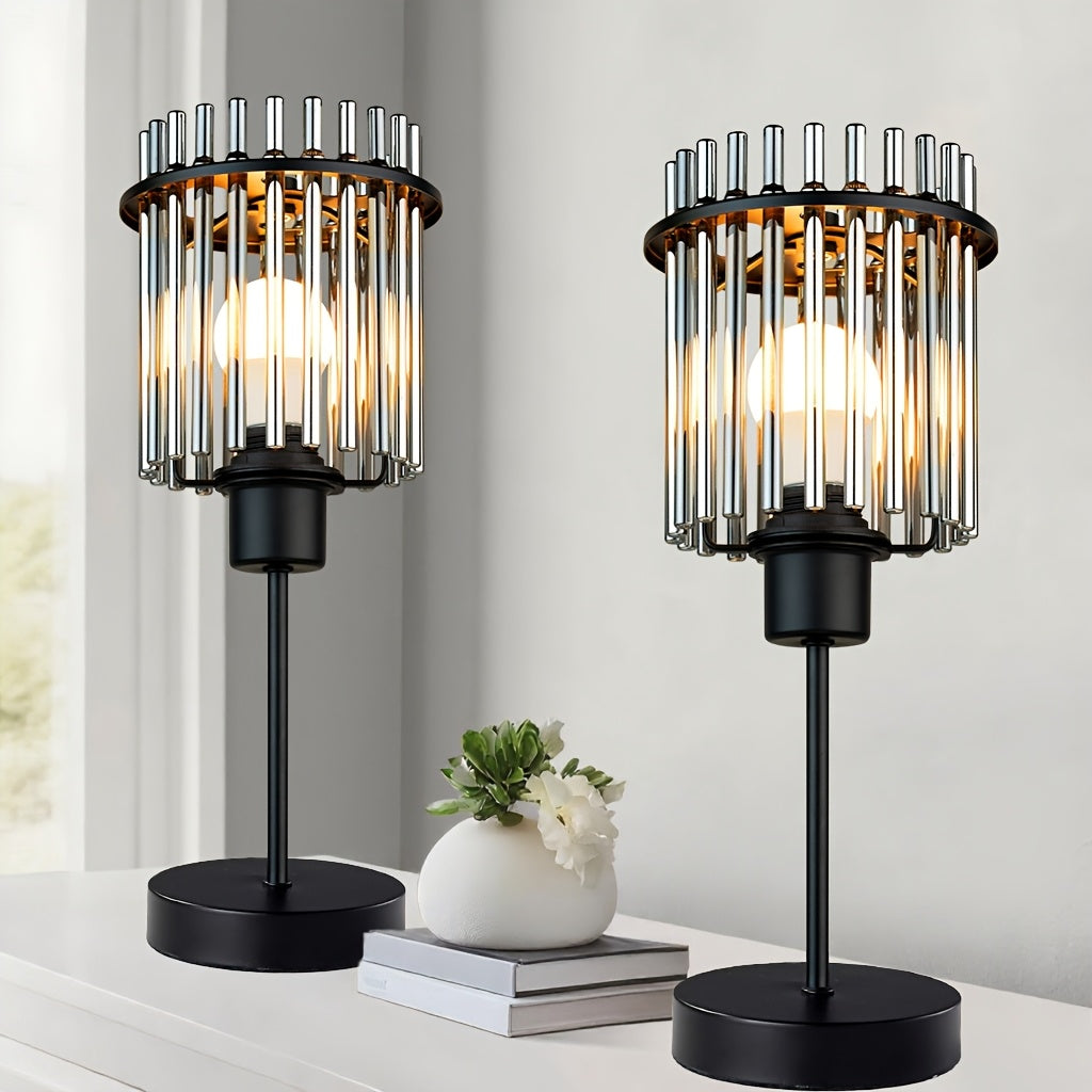 Modern Gray Glass Table Lamp by Snagg A Table Lamp