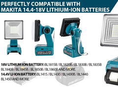 Cordless LED Work Light Compatible With Makita 18V LXT Battery - Spotlight