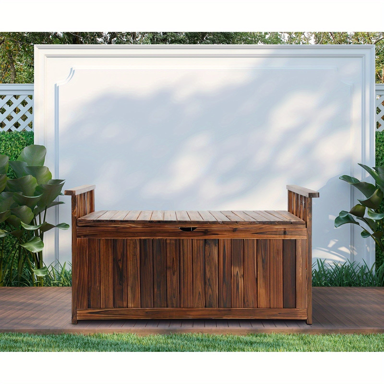Wooden Outdoor Storage Box Bench by Snagg A Box