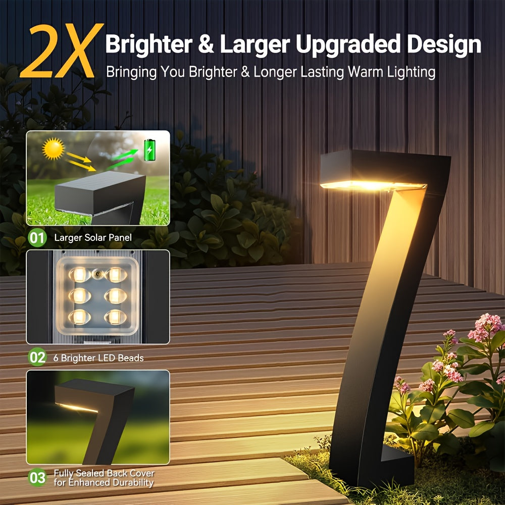 4 Pack Solar Pathway Lights Bright LED Outdoor Garden Lamps for Patio by Snagg An Outdoor Light