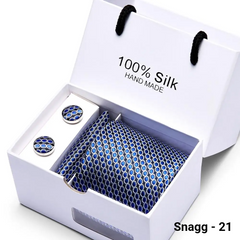 Luxury Silk Paisley Tie for Men — Extra-Long Woven Jacquard Necktie Suits & Weddings - Snagg - 21 - Others In Fashion