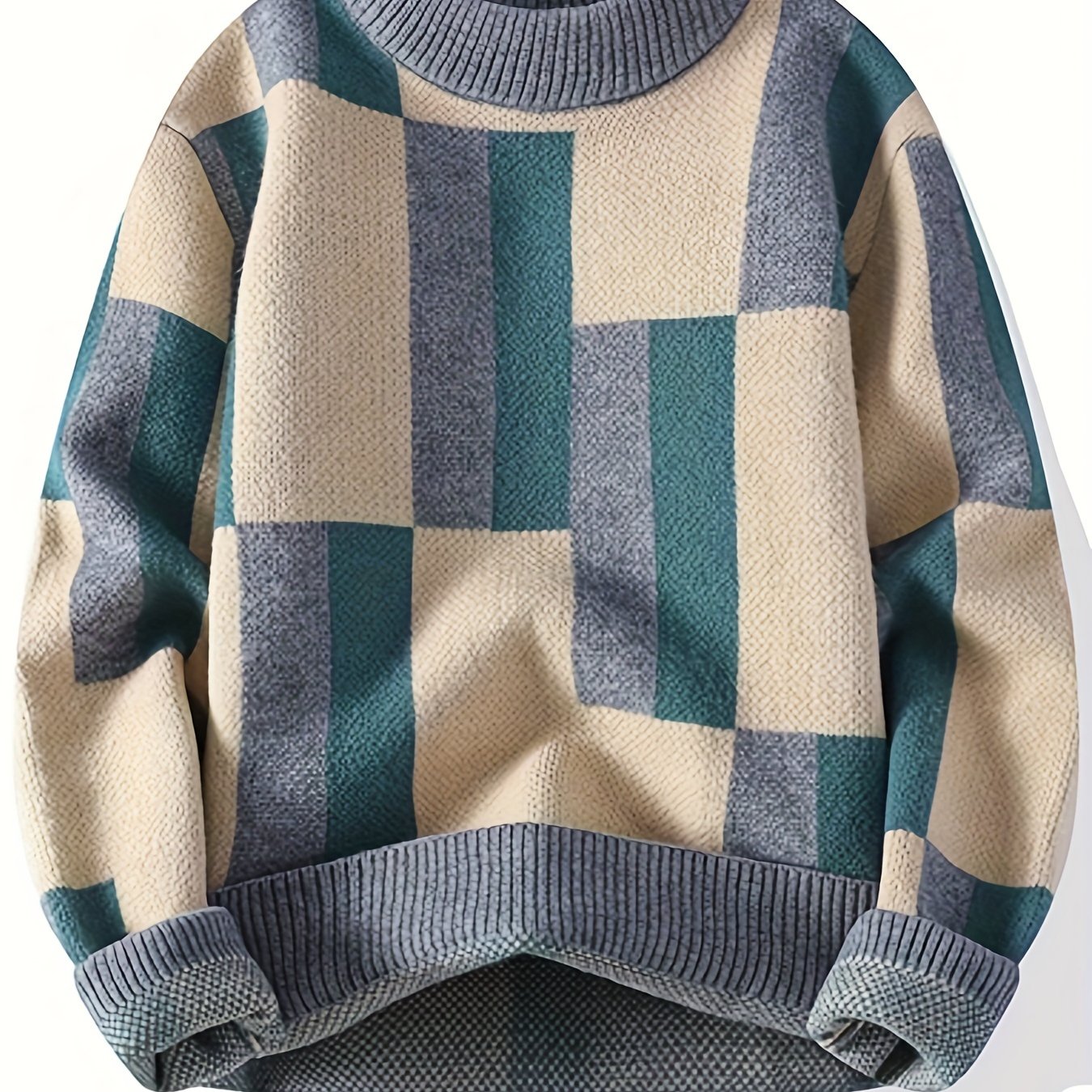 Men’s Geometric Pattern Sweater by Snagg A Jumper