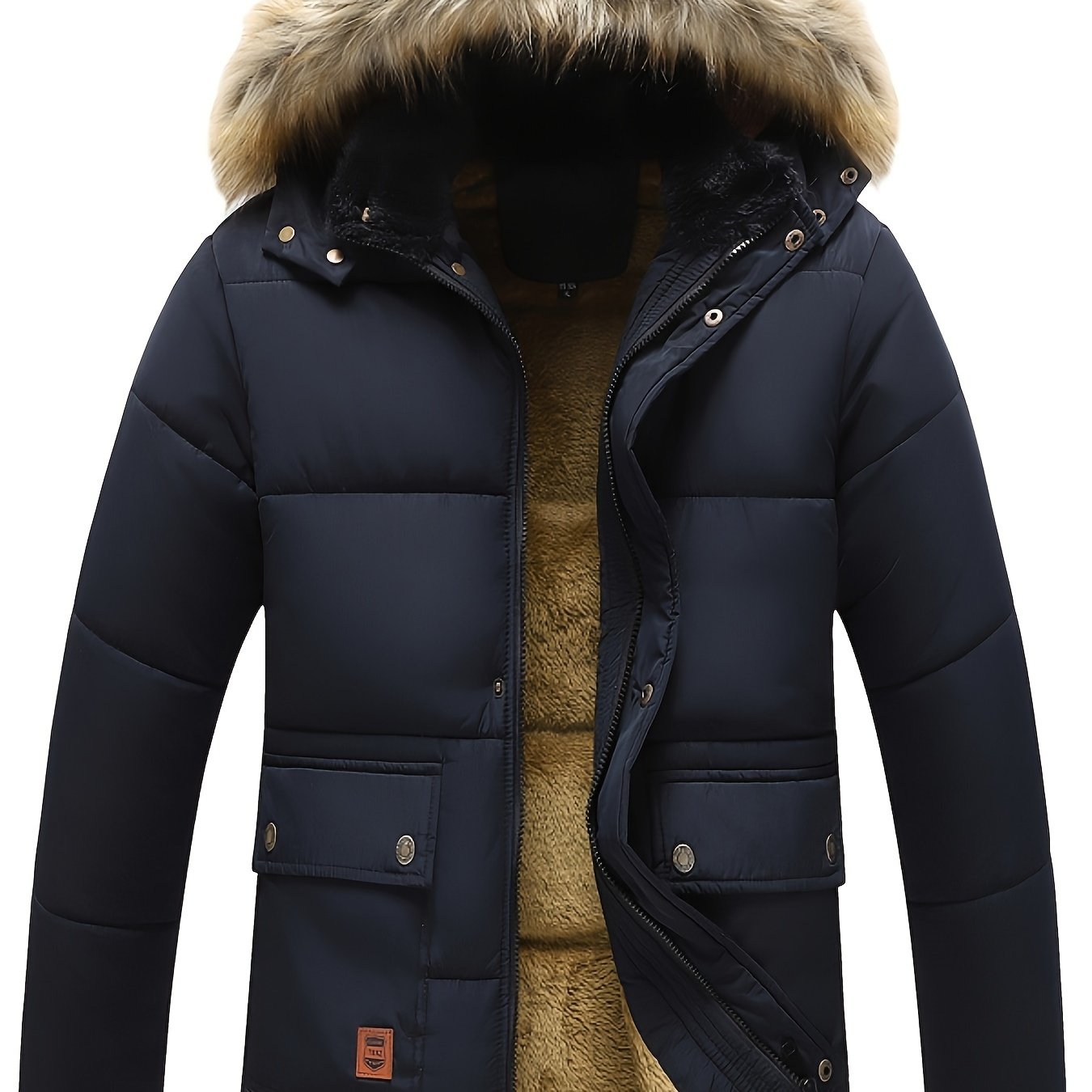 Men’s Heavy-Duty Winter Jacket with Detachable Hood by Snagg A Jacket