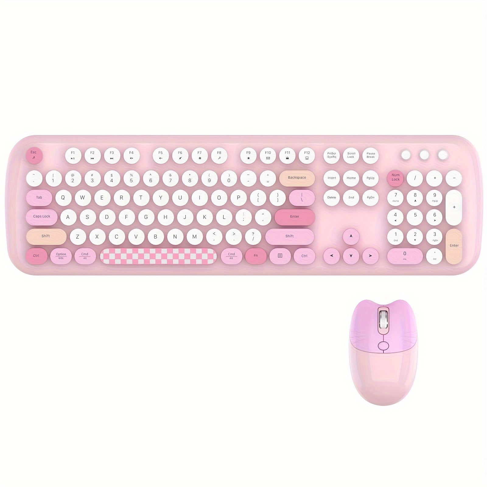Retro Wireless Keyboard & Mouse Set for Office & Home Use by Snagg A Keyboard