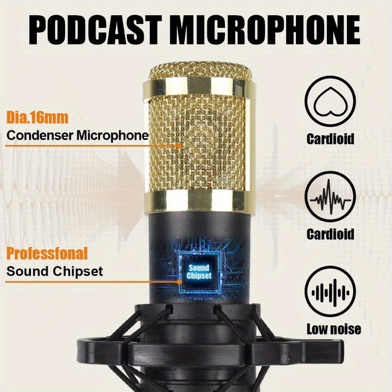 V8K Sound Card & Condenser Microphone Set by Snagg An Audio Mixer