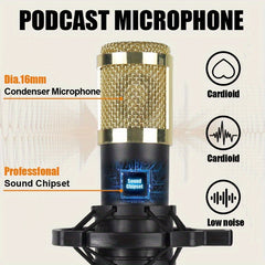 V8K Sound Card & Condenser Microphone Set by Snagg An Audio Mixer