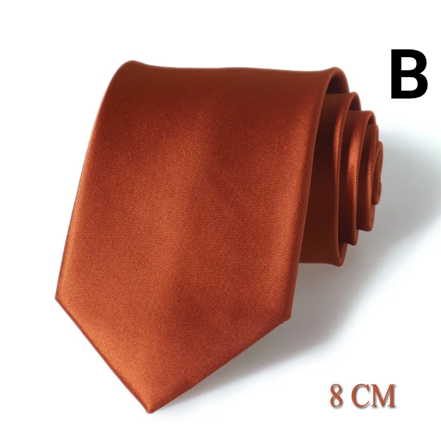 Men’s Slim Tie - Classic Solid & Striped Designs Fashionable Business Neckwear - B - 8 Cm - Others In Fashion