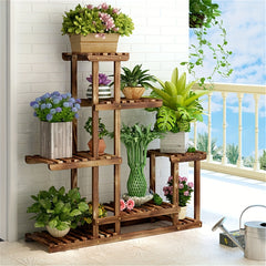 6 Tier Wooden Plant Stand Rack by Snagg A Rack
