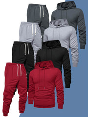 8pcs Men’s Hoodie & Sweatpants Set - SnaggIt