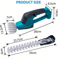 Lightweight 2-in-1 Hedge Trimmer & Grass Shears