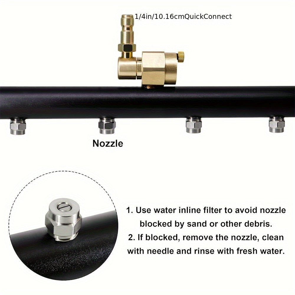 2 in 1 4000PSI Pressure Washer Spray Broom – Car Chassis & Undercarriage Cleaner Attachment - Black - Power Tools Gadget