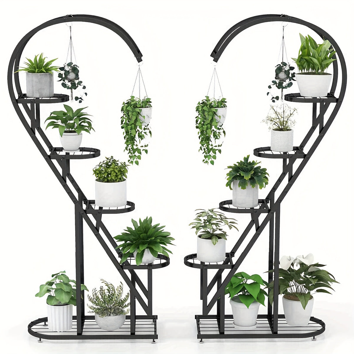 5 Tier Heart Shaped Metal Plant Stand by Snagg A Rack