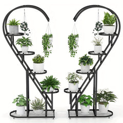 5 Tier Heart Shaped Metal Plant Stand by Snagg A Rack